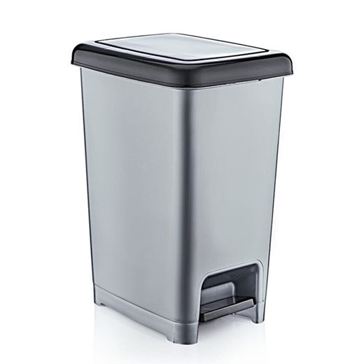 Violeta Home Kosz w kolorze szarym na śmieci - 25 x 43,7 x 35 cm ze sklepu Limango Polska w kategorii Kosze na śmieci - zdjęcie 187808154