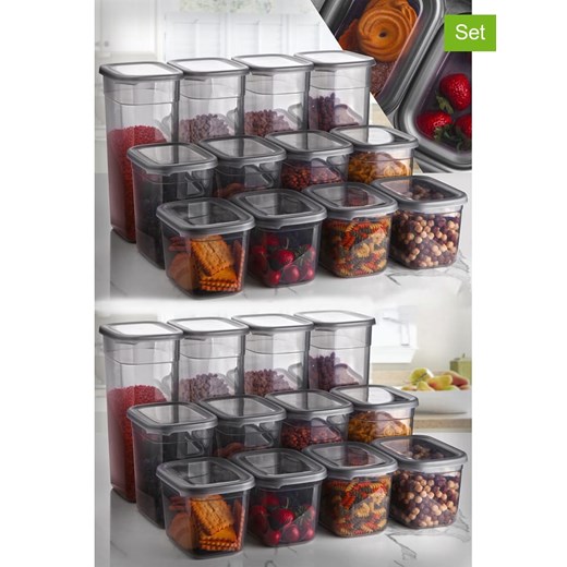 Violeta Home Pojemniki (24 szt.) w kolorze szarym ze sklepu Limango Polska w kategorii Pojemniki kuchenne - zdjęcie 187808470