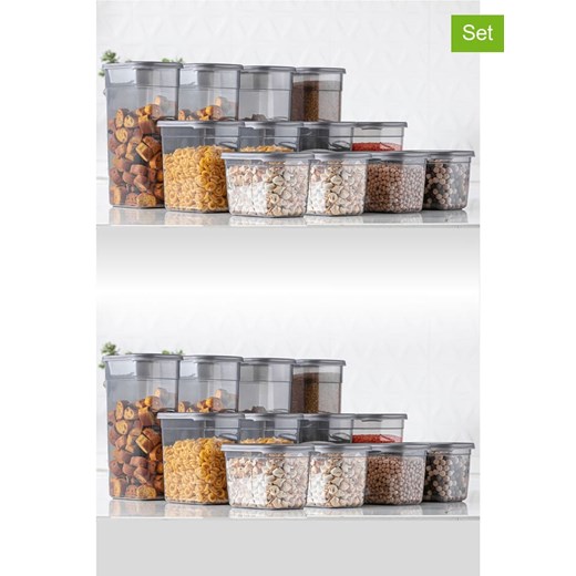 Violeta Home Pojemniki (24 szt.) w kolorze szarym ze sklepu Limango Polska w kategorii Pojemniki kuchenne - zdjęcie 187808473