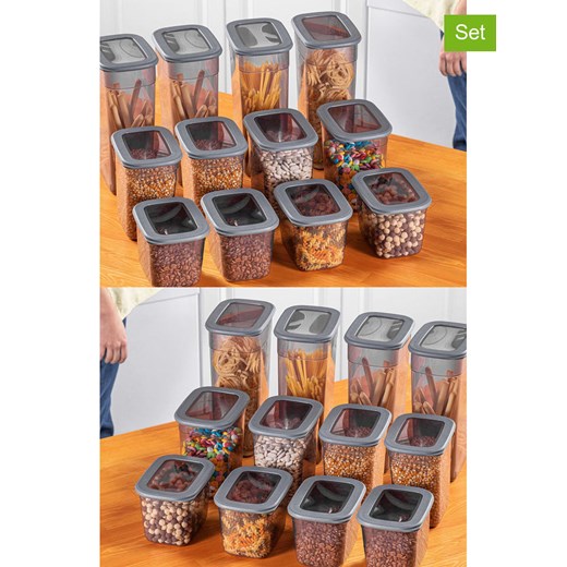 Violeta Home Pojemniki (24 szt.) w kolorze szarym ze sklepu Limango Polska w kategorii Pojemniki kuchenne - zdjęcie 187808523