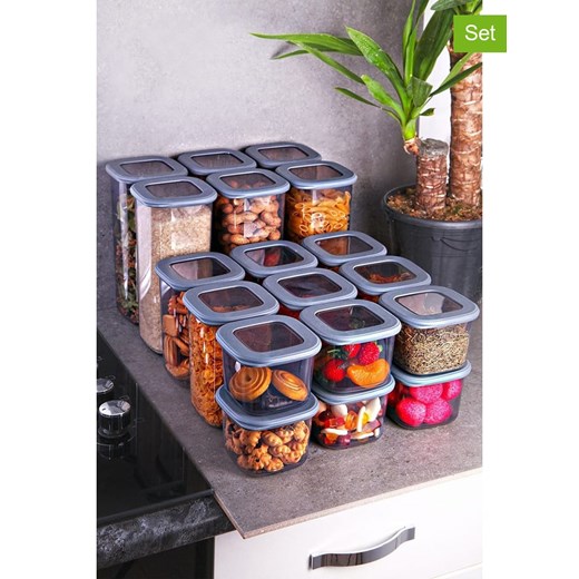 Violeta Home Pojemniki (18 szt.) w kolorze szarym ze sklepu Limango Polska w kategorii Pojemniki kuchenne - zdjęcie 187808571