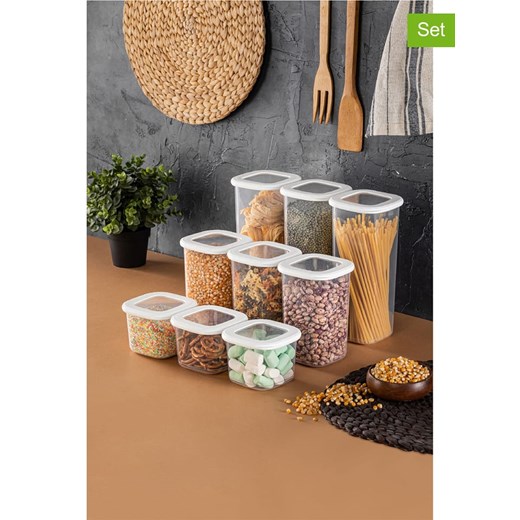 Violeta Home Pojemniki (9 szt.) w kolorze białym ze sklepu Limango Polska w kategorii Pojemniki kuchenne - zdjęcie 187808580