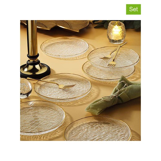 Violeta Home Talerzyki deserowe (6 szt.) w kolorze złotym - Ø 16 cm ze sklepu Limango Polska w kategorii Naczynia - zdjęcie 187808671