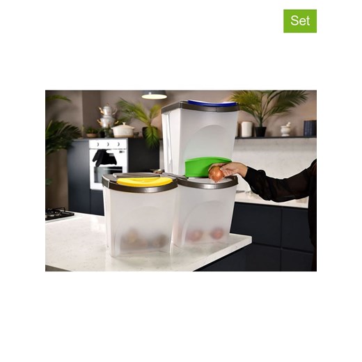 Violeta Home Kosze (3 szt.) w różnych kolorach na śmieci - 2,5 l Violeta Home onesize wyprzedaż Limango Polska