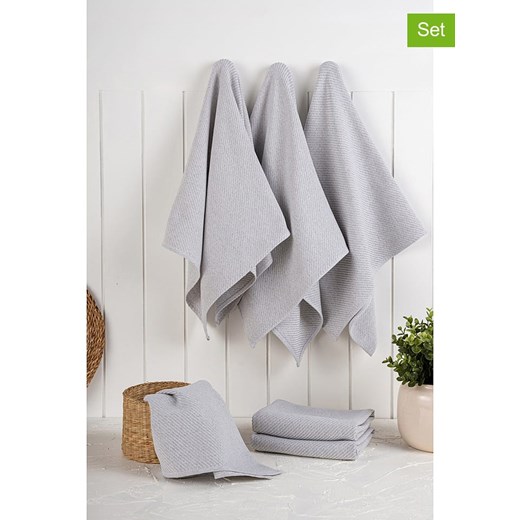 Violeta Home Ściereczki (6 szt.) w kolorze szarym do naczyń - 76 x 43 cm ze sklepu Limango Polska w kategorii Ścierki kuchenne - zdjęcie 187808773