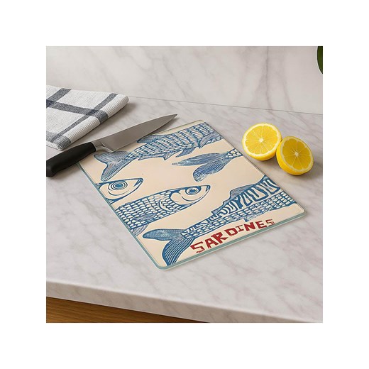 Violeta Home Deska w kolorze kremowo-niebieskim do krojenia - 30 x 20 cm ze sklepu Limango Polska w kategorii Deski - zdjęcie 187808962