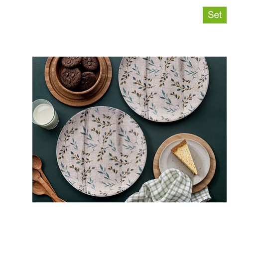 Violeta Home Talerze (6 szt.) w kolorze jasnoszaro-turkusowym do serwowania - Ø 25,5 cm ze sklepu Limango Polska w kategorii Naczynia - zdjęcie 187808982