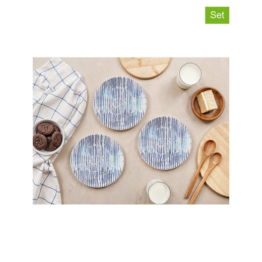 Violeta Home Talerzyki deserowe (6 szt.) w kolorze biało-niebieskim - Ø 19,3 cm ze sklepu Limango Polska w kategorii Naczynia - zdjęcie 187808990