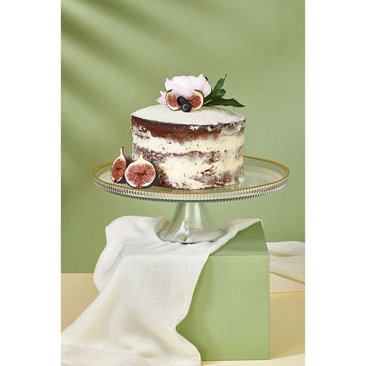 Violeta Home Podstawka w kolorze złotym na ciasto - 28 cm ze sklepu Limango Polska w kategorii Misy i tace dekoracyjne - zdjęcie 187809161