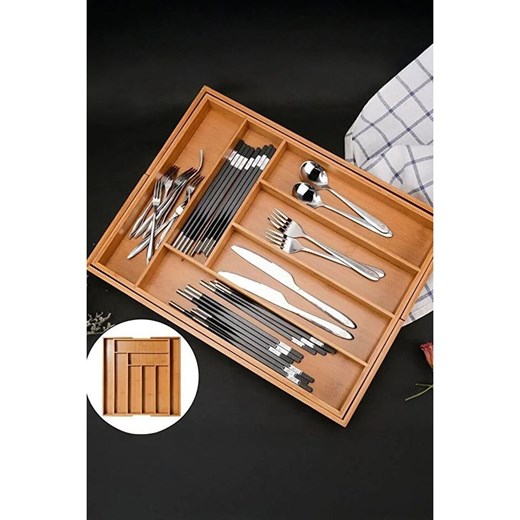 Violeta Home Pojemnik w kolorze jasnobrązowym na sztućce - 38 x 36 cm ze sklepu Limango Polska w kategorii Sztućce - zdjęcie 187809311