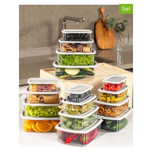 Violeta Home Pojemniki (16 szt.) w kolorze białym ze sklepu Limango Polska w kategorii Pojemniki kuchenne - zdjęcie 187809440