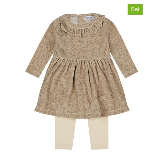 Dirkje 2-częściowy zestaw w kolorze jasnobrązowo-kremowym ze sklepu Limango Polska w kategorii Sukienki dziewczęce - zdjęcie 187810393