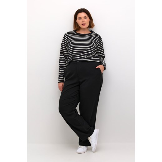 KAFFE curve Koszulka w kolorze czarno-białym ze sklepu Limango Polska w kategorii Bluzki damskie - zdjęcie 187810770