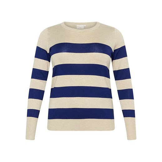 KAFFE curve Sweter w kolorze kremowo-granatowym ze sklepu Limango Polska w kategorii Swetry damskie - zdjęcie 187810924