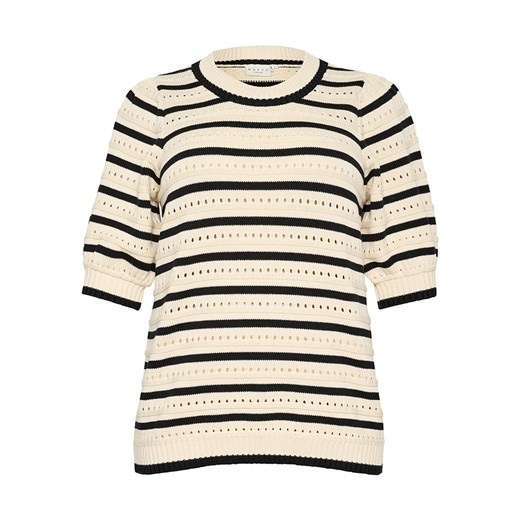KAFFE curve Sweter w kolorze czarno-beżowym ze sklepu Limango Polska w kategorii Swetry damskie - zdjęcie 187811020