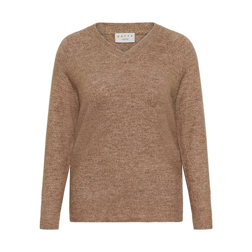 KAFFE curve Sweter w kolorze karmelowym M Limango Polska promocja