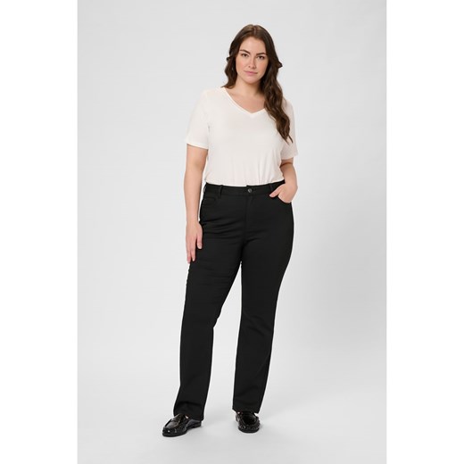 KAFFE curve Dżinsy - Regular fit - w kolorze czarnym ze sklepu Limango Polska w kategorii Jeansy damskie - zdjęcie 187811221