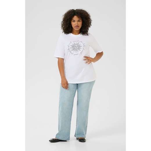 KAFFE curve Koszulka w kolorze białym ze sklepu Limango Polska w kategorii Bluzki damskie - zdjęcie 187811231