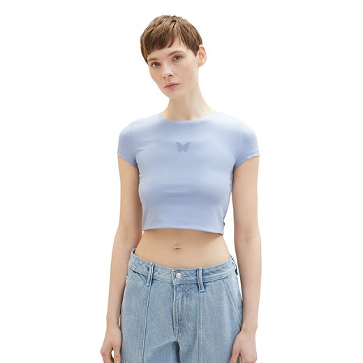 Tom Tailor Koszulka w kolorze błękitnym ze sklepu Limango Polska w kategorii Bluzki damskie - zdjęcie 187812780