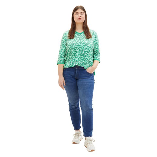 Tom Tailor Koszulka w kolorze zielono-białym Tom Tailor 44 wyprzedaż Limango Polska