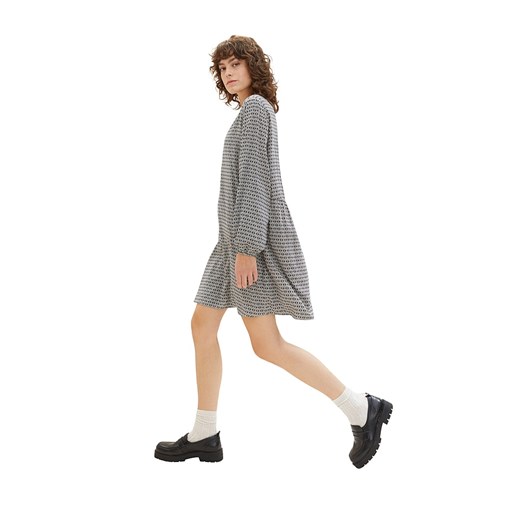 Tom Tailor Sukienka w kolorze szaro-czarnym Tom Tailor 38 Limango Polska okazja