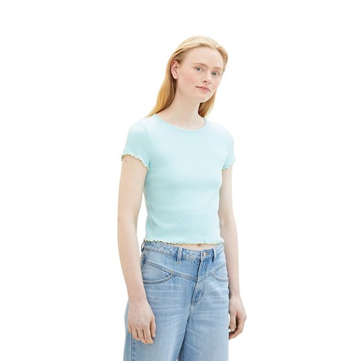 Tom Tailor Koszulka w kolorze błękitnym ze sklepu Limango Polska w kategorii Bluzki damskie - zdjęcie 187812982