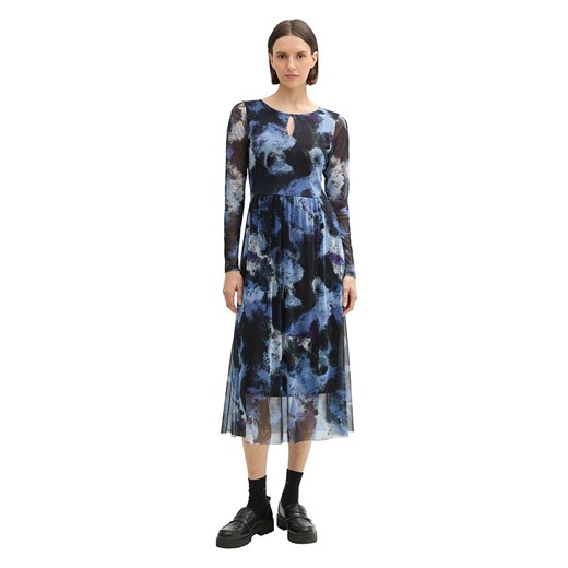 Tom Tailor Sukienka w kolorze czarno-niebieskim Tom Tailor 40 promocyjna cena Limango Polska