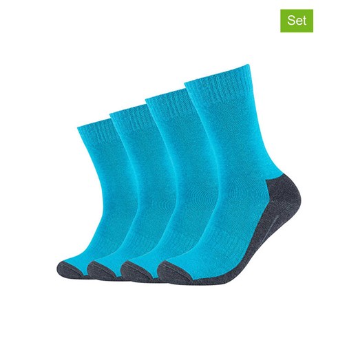 camano Skarpety (4 pary) w kolorze turkusowym ze sklepu Limango Polska w kategorii Skarpetki męskie - zdjęcie 187813673