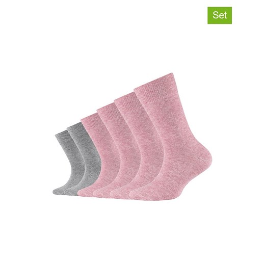 camano Skarpety (6 par) w kolorze szaro-jasnoróżowym ze sklepu Limango Polska w kategorii Skarpetki dziecięce - zdjęcie 187813692