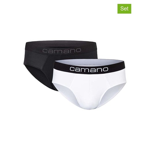 camano Slipy (2 pary) w kolorze czarno-białym ze sklepu Limango Polska w kategorii Majtki męskie - zdjęcie 187813762