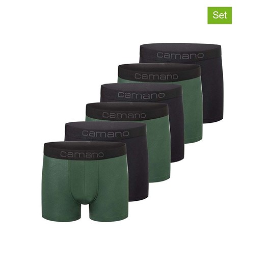 camano Bokserki (6 par) w kolorze czarno-zielonym ze sklepu Limango Polska w kategorii Majtki męskie - zdjęcie 187813784