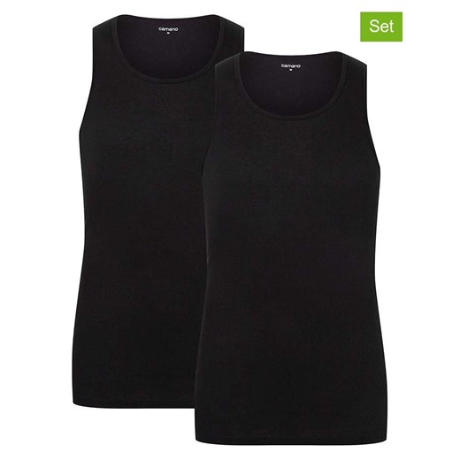 camano Podkoszulki (2 szt.) w kolorze czarnym ze sklepu Limango Polska w kategorii Podkoszulki męskie - zdjęcie 187813792