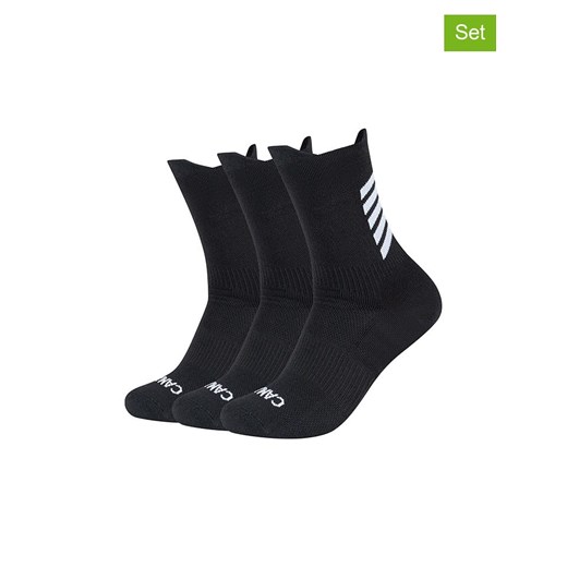 camano Skarpety sportowe (3 pary) w kolorze czarno-białym ze sklepu Limango Polska w kategorii Skarpetki męskie - zdjęcie 187813923