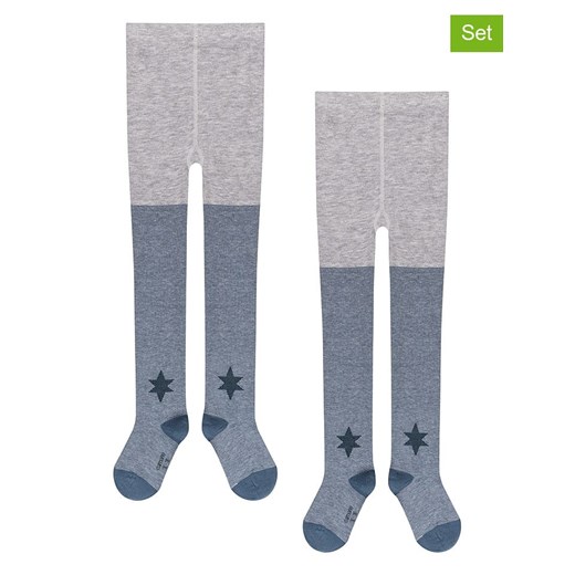 camano Rajstopy (2 pary) w kolorze niebiesko-szarym ze sklepu Limango Polska w kategorii Rajstopy dziecięce - zdjęcie 187813972