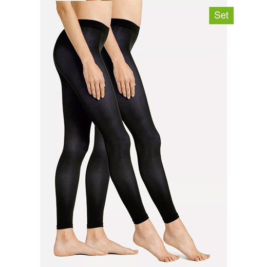 s.Oliver Legginsy (2 pary) w kolorze czarnym ze sklepu Limango Polska w kategorii Spodnie damskie - zdjęcie 187814071