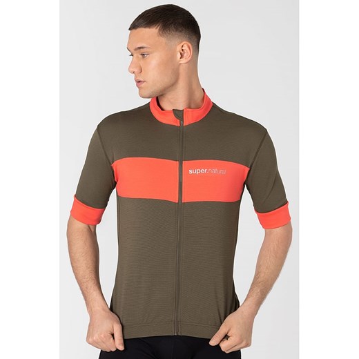 super.natural Koszulka kolarska &quot;Gravier&quot; w kolorze brązowo-pomarańczowym ze sklepu Limango Polska w kategorii T-shirty męskie - zdjęcie 187814322