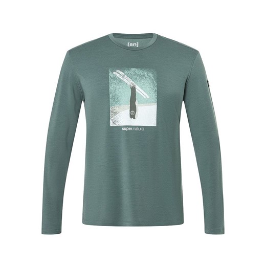 super.natural Koszulka funkcyjna &quot;Header Brush&quot; w kolorze zielonym ze sklepu Limango Polska w kategorii T-shirty męskie - zdjęcie 187814404