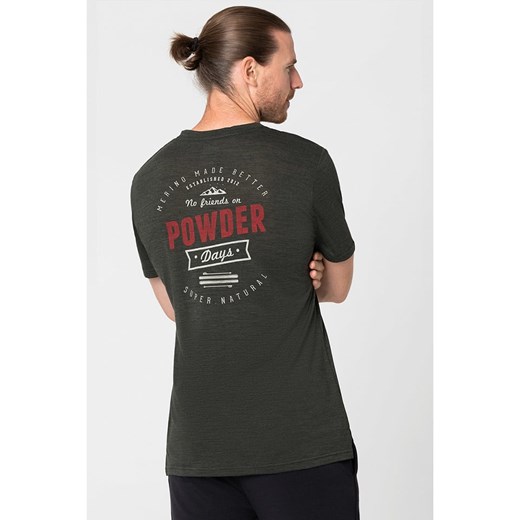 super.natural Koszulka &quot;Powder Days&quot; w kolorze antracytowym S wyprzedaż Limango Polska