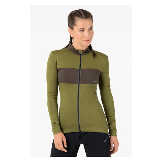super.natural Koszulka kolarska &quot;Gravier&quot; w kolorze khaki ze sklepu Limango Polska w kategorii Bluzki damskie - zdjęcie 187814720