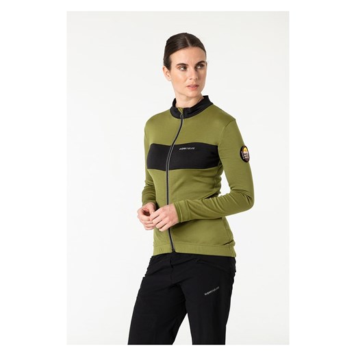 super.natural Koszulka kolarska &quot;Grava&quot; w kolorze khaki ze sklepu Limango Polska w kategorii Bluzki damskie - zdjęcie 187814724