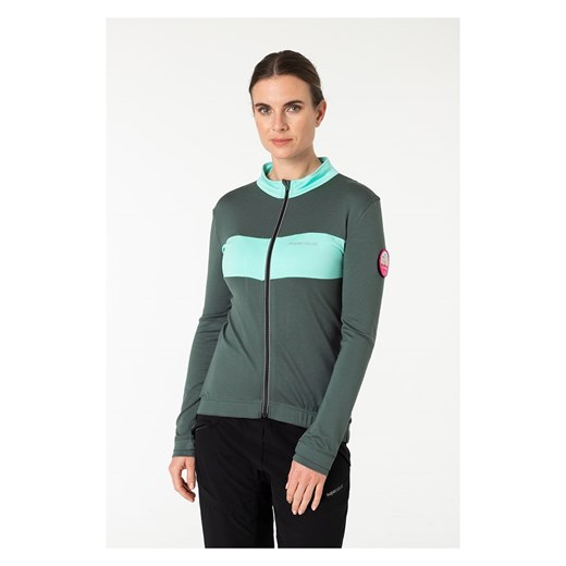 super.natural Koszulka kolarska &quot;Grava&quot; w kolorze zielonym ze sklepu Limango Polska w kategorii Bluzki damskie - zdjęcie 187814731