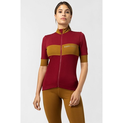 super.natural Koszulka kolarska &quot;Grava&quot; w kolorze czerwonym ze sklepu Limango Polska w kategorii Bluzki damskie - zdjęcie 187814861