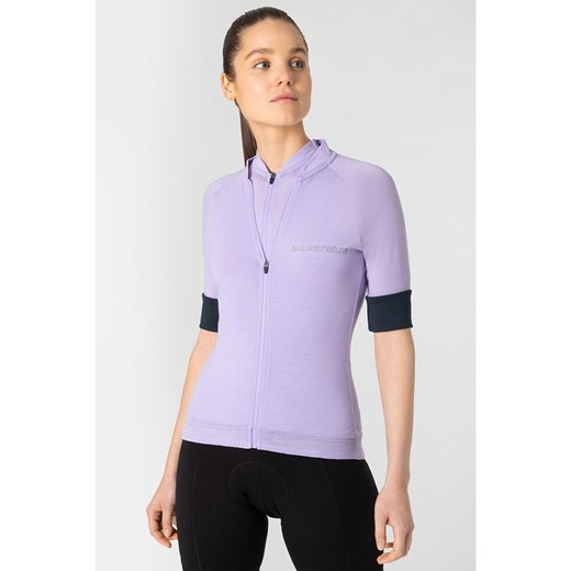 super.natural Koszulka kolarska &quot;Grava Summer&quot; w kolorze fioletowym ze sklepu Limango Polska w kategorii Bluzki damskie - zdjęcie 187814880