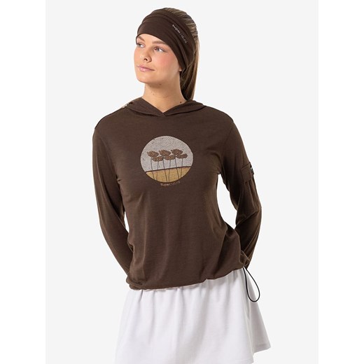super.natural Bluza &quot;Tulips Light&quot; w kolorze brązowym ze sklepu Limango Polska w kategorii Bluzy damskie - zdjęcie 187815124