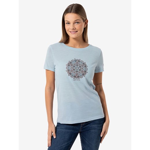 super.natural Koszulka funkcyjna &quot;Ornament&quot; w kolorze błękitnym XL okazyjna cena Limango Polska