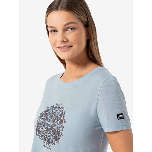 super.natural Koszulka funkcyjna &quot;Ornament&quot; w kolorze błękitnym XL okazyjna cena Limango Polska
