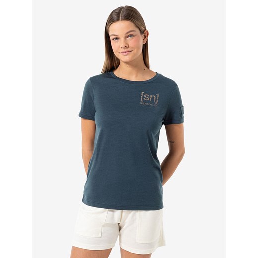 super.natural Koszulka funkcyjna &quot;Lines&quot; w kolorze granatowym XS wyprzedaż Limango Polska
