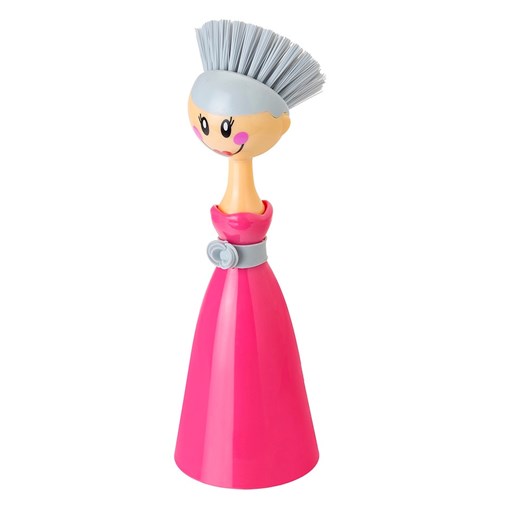 Vigar Szczotka w kolorze różowym do zmywania - wys. 24,5 cm Vigar onesize wyprzedaż Limango Polska