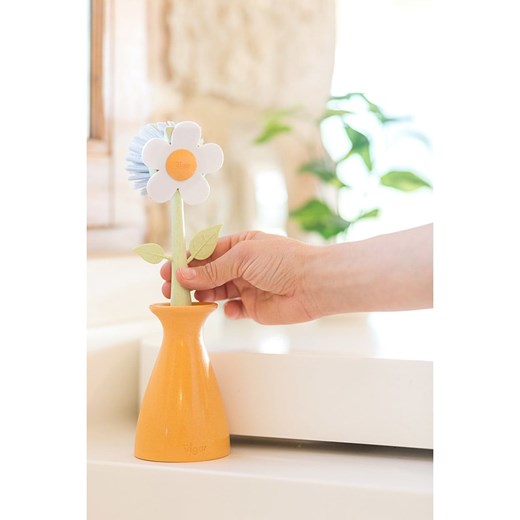 Vigar Szczotka &quot;Florganic&quot; w kolorze zielono-pomarańczowym do zmywania Vigar onesize okazyjna cena Limango Polska