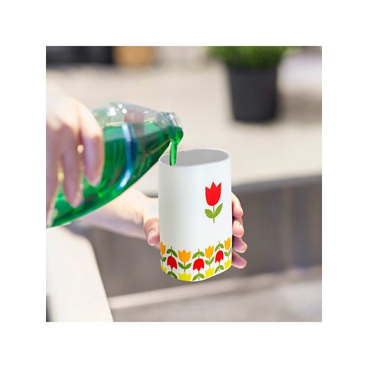 Vigar Dozownik mydła &quot;Tulip&quot; w kolorze biało-czerwonym - 340 ml Vigar onesize promocja Limango Polska